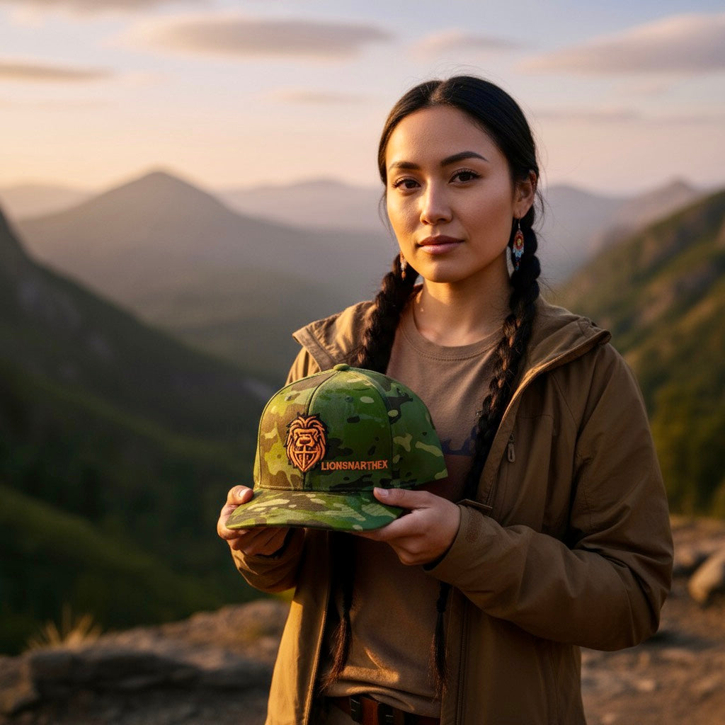 LIONSNARTHEX Camouflage Snapback Hat – New York Edition