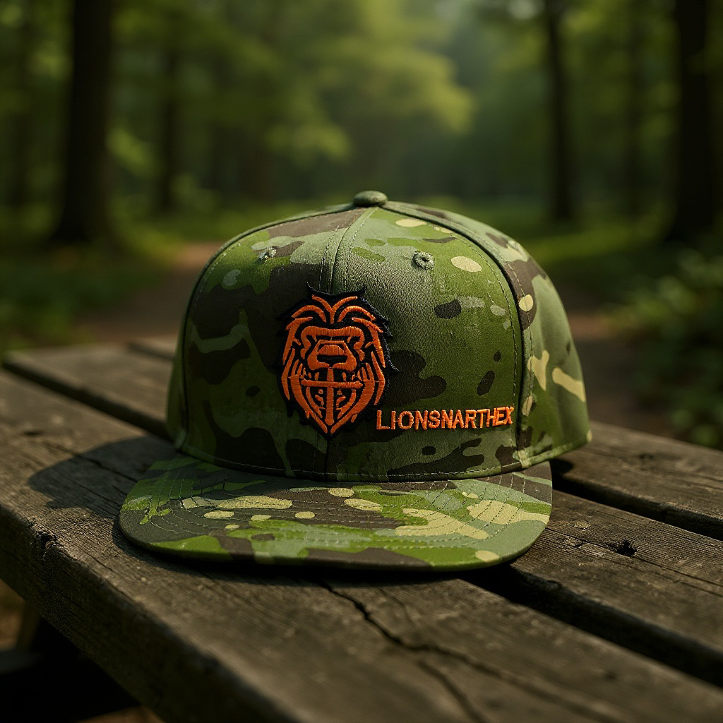 LIONSNARTHEX Camouflage Snapback Hat – New York Edition