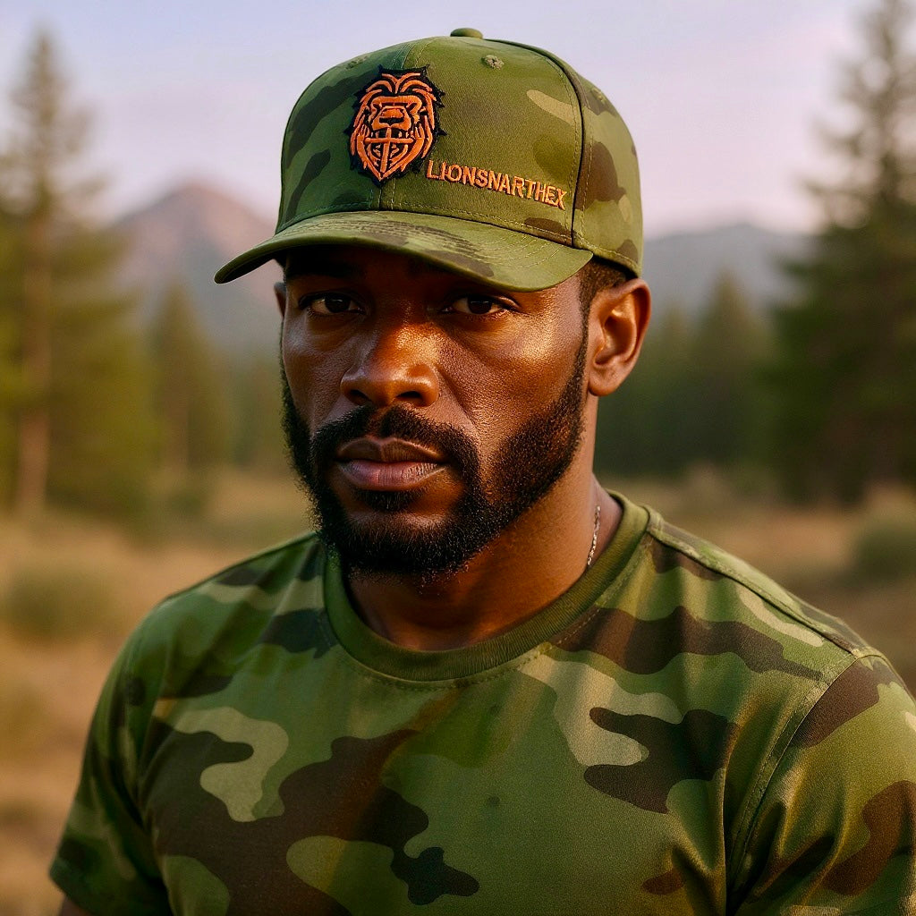 LIONSNARTHEX Camouflage Snapback Hat – New York Edition