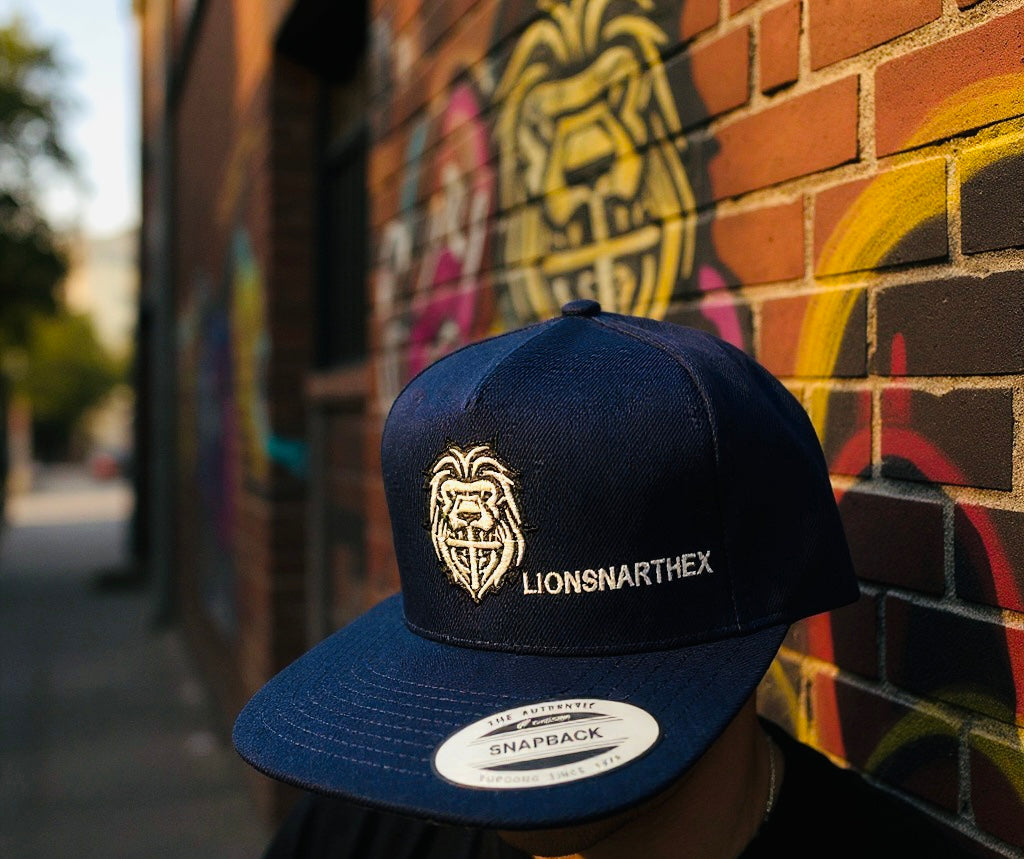 LionsNarthex Black Snapback – Strength in Simplicity