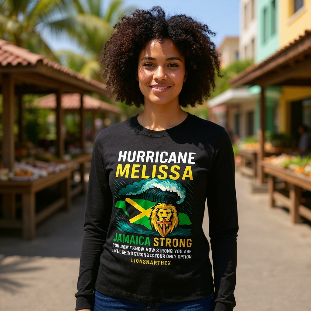 Hurricane Melissa: Jamaica Strong Long-Sleeve Shirt (Limited Edition)