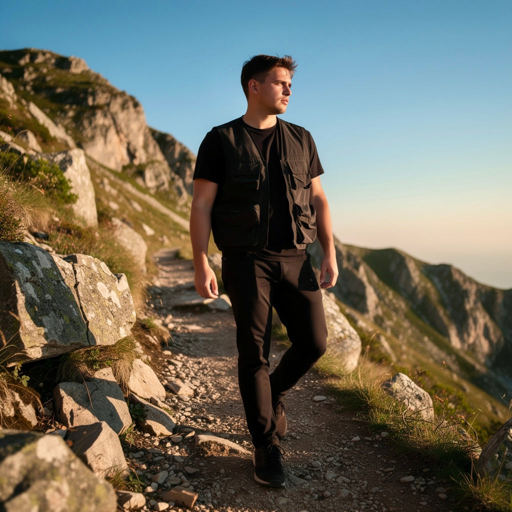 LionsNarthex Up-Purposed Four-Pocket Vest — Size M — Black — Originally Designed by American Stitch (One of One)